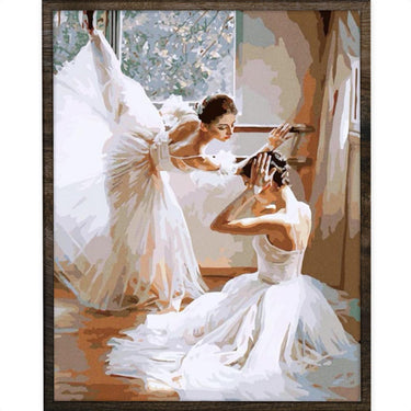 Ballerina's - Diamond Painting - 50x40cm - Vierkant
